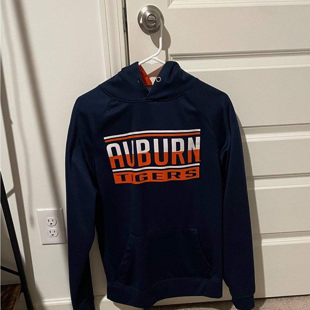 Colosseum Auburn Tigers Navy and Orange Hoodie